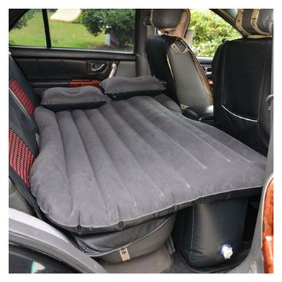 MTFZD Flocking Air Mattress Auto Car Inflatable Bed for Back Seat of Cars SUV's and Mid-Size Trucks Outdoor Travel Camping Universal with Air Pump (Color : Black1)