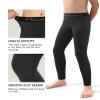 Roadbox 2 Pack Boys Compression Pants Leggings Base Layer Underwear Youth Quick Dry Spandex Tights Running Football Blackwhite view 4