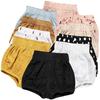 EISHOW Baby Girls Boys 3 Pack Shorts Outfit, 0-5Y Toddler Cotton Linen Ruffle Bloomers Cute Soft PP Shorts Harem Pants view 3