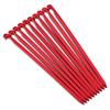 10pcs Heavy Duty Tent Stakes, Camping Nail Stakes, Aluminum Camp Awning Canopy Accessories Tent Rock Stakes Pegs Nails for Camping(Red) view 1