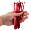 10pcs Heavy Duty Tent Stakes, Camping Nail Stakes, Aluminum Camp Awning Canopy Accessories Tent Rock Stakes Pegs Nails for Camping(Red) view 4