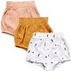 EISHOW Baby Girls Boys 3 Pack Shorts Outfit, 0-5Y Toddler Cotton Linen Ruffle Bloomers Cute Soft PP Shorts Harem Pants view 1