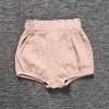 EISHOW Baby Girls Boys 3 Pack Shorts Outfit, 0-5Y Toddler Cotton Linen Ruffle Bloomers Cute Soft PP Shorts Harem Pants view 3