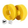 2pcs Cycling Handlebar Wrap, Bike Handlebar Tape Bicycle Grip Wrap Bar Tape with 2 Plugs for Cycling Racing (Yellow)