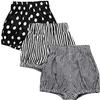 EISHOW Baby Girls Boys 3 Pack Shorts Outfit, 0-5Y Toddler Cotton Linen Ruffle Bloomers Cute Soft PP Shorts Harem Pants view 1