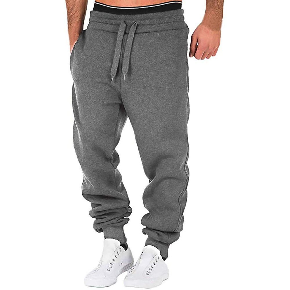 Maryia Active Sweatpants for Men Gym Training Athletic Performance Workout Casual Active Basic Jogger Fleece Pants Dark Gray, X-Large