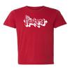 CornBorn Nebraska Apparel Men - Premium Tri-Blend White Script Huskers Outline - Red - Small view 1
