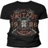 40th Birthday Gift Shirt for Men - Vintage Deer Skull 1986 Aged to Perfection - F/Black-001-4X view 1