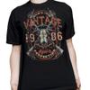 40th Birthday Gift Shirt for Men - Vintage Deer Skull 1986 Aged to Perfection - F/Black-001-4X view 3