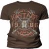 40th Birthday Gift Shirt for Men - Vintage Deer Skull 1986 Aged to Perfection - F/Brown-005-4X