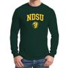 AL03 - North Dakota State Bison Arch Logo Long Sleeve T Shirt - 3X-Large - Forest view 2