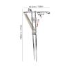 2-Pack Automatic Spring Fishing Rod Holder with Stainless Steel Ground Support Brackets for Anglers view 3