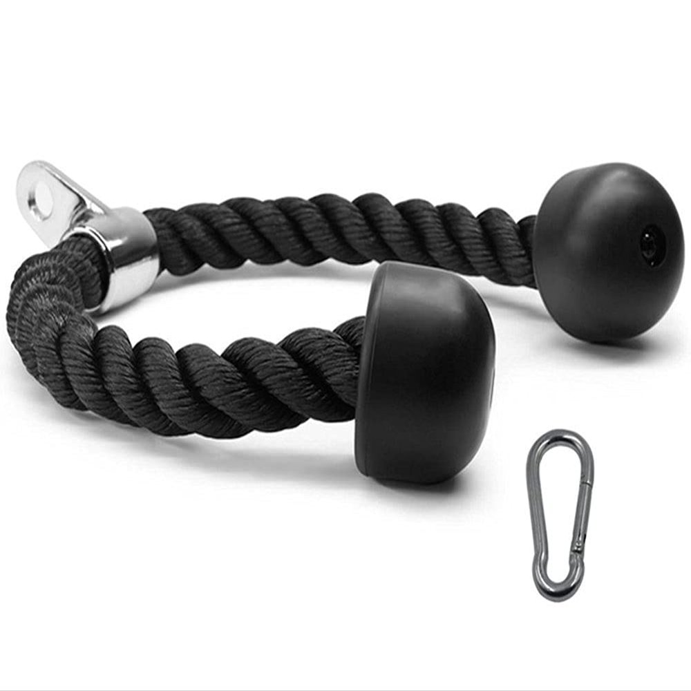 Hgfkt Tricep Rope Abdominal Crunches Pull Down Laterals Biceps Body Building Gym Training Fitness Rope Gym Fitness Equipment Accessories Press Down Training Triceps Pull Rope 70cm
