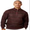 Stacy Adams Mens Sweater Full Patterned Design (Large, Wine) view 1