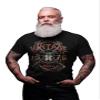 50th Birthday Gift Shirt for Men - Vintage Deer Skull 1976 Aged to Perfection - F/Black-001-4X view 2