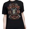50th Birthday Gift Shirt for Men - Vintage Deer Skull 1976 Aged to Perfection - F/Black-001-4X view 3