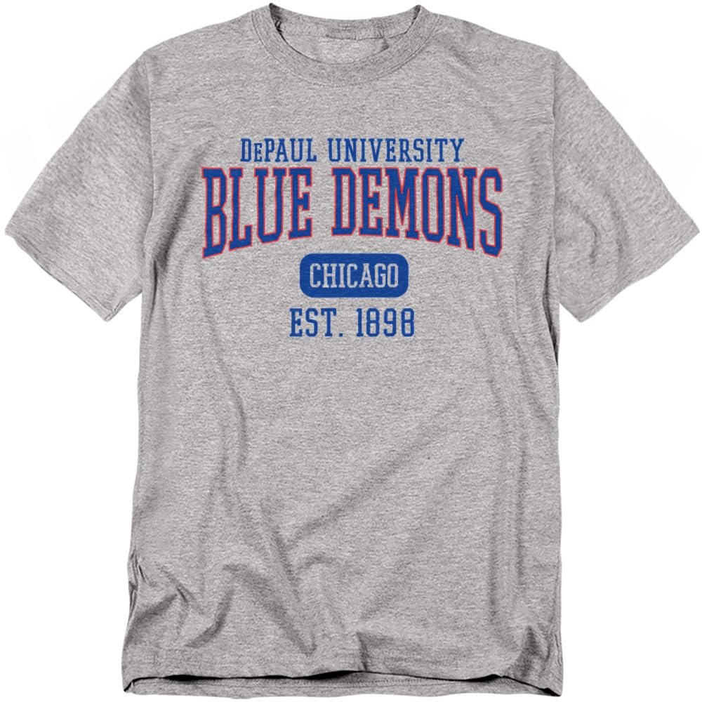 DePaul University Official Est Date Unisex Adult T-Shirt, Est Date, 4X-Large