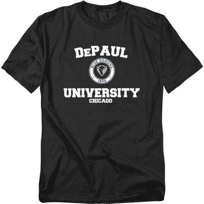 DePaul University Official Circle Logo Unisex Adult T-Shirt, Circle Logo, 5X-Large