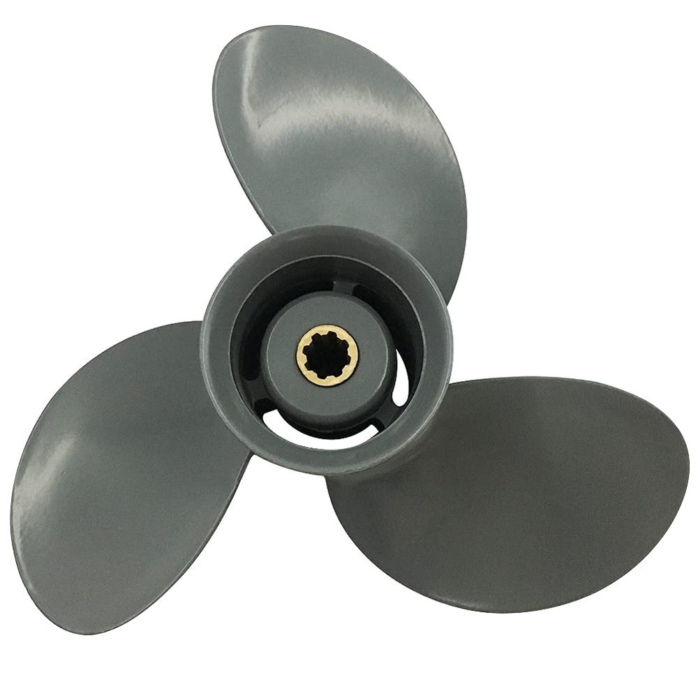 Yoofosun Boat Propeller 9 1/4x9 Fit for Honda Engine Aluminum 3 Blade 8 Tooth 8-20HP Prop OEM No 58130-ZV4-009AH RH, 9.25x9