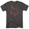 Texas State University Official Distressed Primary Unisex Adult T-Shirt, Charcoal, 5X-Large view 1