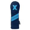 Sunfish Leather Hybrid X Golf Headcover Navy and Light Blue view 1