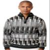Stacy Adams Mens Sweater Mlange Medley Full Patterned Design (5XL, Black) view 1