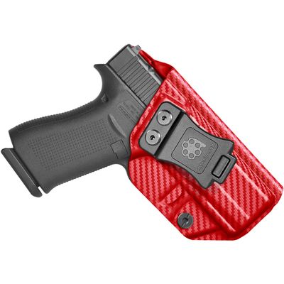 Amberide Glock 43/43X IWB Holster, Kydex-Boltaron Inside Waistband Fit Glock 43 & 43X Pistols, Secure Retention, Low-Print Design, 030 Adjustable Cant