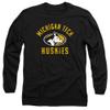 Michigan Tech University Official Mtu Huskies Logo Unisex Adult Long-Sleeve T Shirt,Black, 3X-Large view 1
