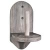 BILLIARDS XPRESS Elegant Wall Mounted Pool Table Chalk Cone Holder - Extra-Sturdy with Beveled Edge and Hardware - Gray view 1