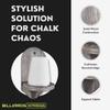 BILLIARDS XPRESS Elegant Wall Mounted Pool Table Chalk Cone Holder - Extra-Sturdy with Beveled Edge and Hardware - Gray view 2