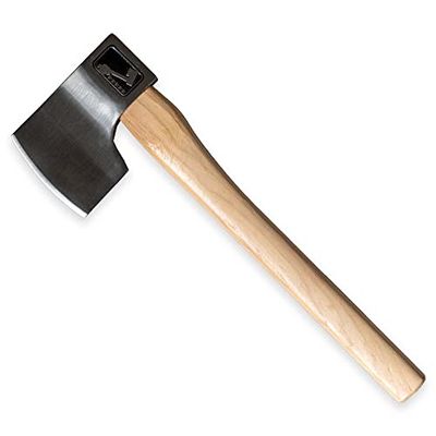 Queen of Hearts Throwing Axe: World Axe Throwing League Premium Competition Throwing Axe, WATL Throwing Hatchet with Round Hickory Wooden Handle (Round Handle)