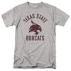Texas State University Official Stacked Unisex Adult T-Shirt, Athletic Heather, 5X-Large view 1