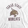 Texas State University Official Bobcats Logo Unisex Adult Pull-Over Hoodie,White, Large view 2
