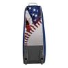 Boombah Spartan Rolling Bat Bag 2.0 USA Baseball - 38" x 12-1/2" x 12" - Royal Blue/Red/White - Holds 4 Bats and Much More view 3