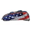 Boombah Spartan Rolling Bat Bag 2.0 USA Baseball - 38" x 12-1/2" x 12" - Royal Blue/Red/White - Holds 4 Bats and Much More view 4