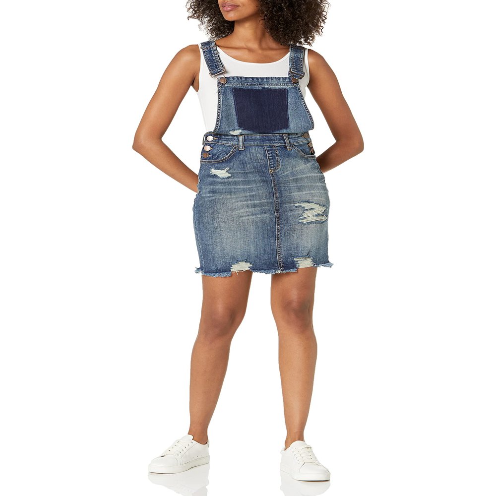 dollhouse Womens Denim Skirtall, Blizzard Blue, 5 US