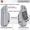 Amberide Glock 43/43X IWB Holster, Kydex-Boltaron Inside Waistband Fit Glock 43 & 43X Pistols, Secure Retention, Low-Print Design, 030 Adjustable Cant view 4