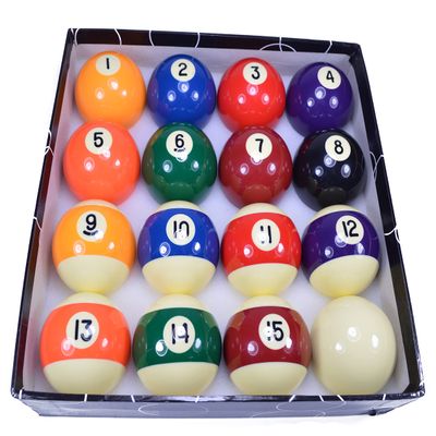 BORED? PARACORD! 2.25" Inch Billiards/Pool Balls Complete 16 Ball Set- Regulation Size