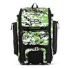 Boombah Rolling Catchers Superpack Baseball/Softball Gear Bag - 23-1/2" x 13-1/2" x 9-1/2" - Digital Camo Black/Lime Green - Telescopic Handle and Holds 4 Bats - Wheeled Version view 1