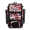 Boombah Rolling Catchers Superpack Baseball/Softball Gear Bag - 23-1/2" x 13-1/2" x 9-1/2" - Digital Camo Black/Red - Telescopic Handle and Holds 4 Bats - Wheeled Version view 1