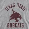 Texas State University Official One Color Bobcats Logo Unisex Adult Pull-Over Hoodie,Athletic Heather, 3X-Large view 2