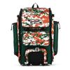 Boombah Rolling Catchers Superpack Baseball/Softball Gear Bag - 23-1/2" x 13-1/2" x 9-1/2" - Digital Camo Dark Green/Orange - Telescopic Handle and Holds 4 Bats - Wheeled Version view 1
