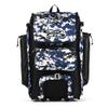 Boombah Rolling Catchers Superpack Baseball/Softball Gear Bag - 23-1/2" x 13-1/2" x 9-1/2" - Digital Camo Black/Royal - Telescopic Handle and Holds 4 Bats - Wheeled Version view 1