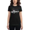 1959 'Vette C1 American Antique Classic Cars Women's Short Sleeve t-Shirt Black view 1