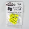 Hareline Double Pupil Lead Eyes (Chart with White & Black, X-Large) view 1