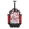 Boombah Rolling Catchers Superpack Baseball/Softball Gear Bag - 23-1/2" x 13-1/2" x 9-1/2" - Digital Camo Red/Gray - Telescopic Handle and Holds 4 Bats - Wheeled Version view 2