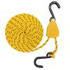 FishYuan 1/4" Kayak and Canoe Ratchet Tie Down, Rope Hoist Pulley Hoist, with 10' Solid Braided Polypropylene Rope, 150lb Weight Capacity view 2