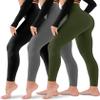 3 Pack Leggings for Women-No See-Through High Waisted Tummy Control Yoga Pants Workout Running Legging Small-Medium view 1
