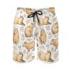BAIKUTOUAN Adorable Capybara Print Swim Trunks Short Beach Pants for Men Casual view 3