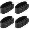 TEGE Belt Keepers for Duty Belt | Leather Double Snap | Fits 2" & 2.25" Wide Belts | 4-Pack | Tactical Police Military Gear Accessories view 1
